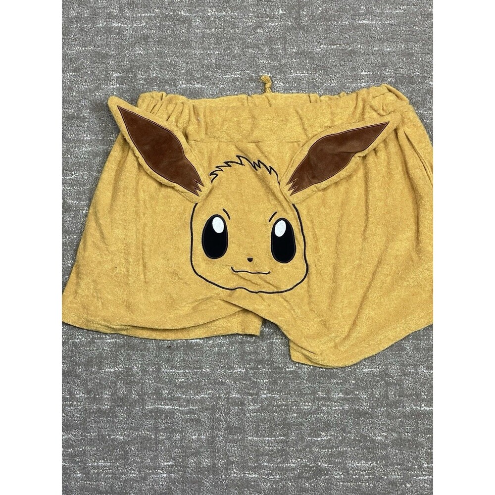 Pokémon Eevee Terry Cloth Shorts L Large Pocket Monsters Nintendo Drawstring